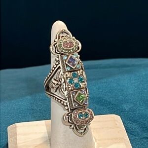 SWEET ROMANCE ETHERIA SILVER STATEMENT RING